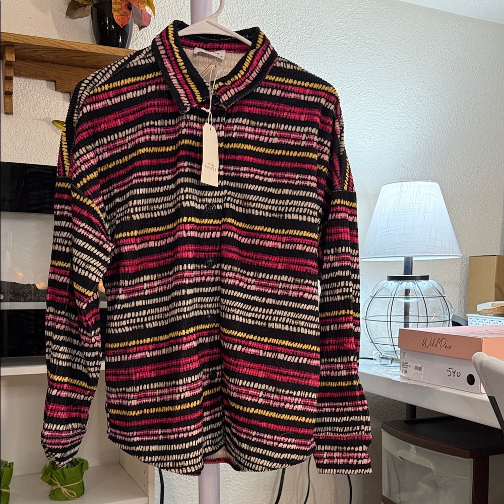 Emily Wonder Multicolor Textured Jacket w/ Pockets NWT